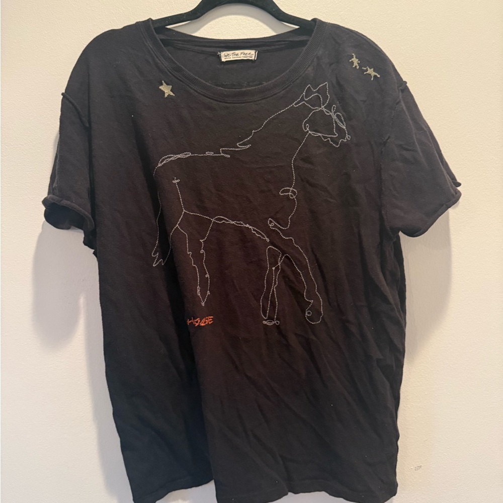 We The Free Black Graphic Tee